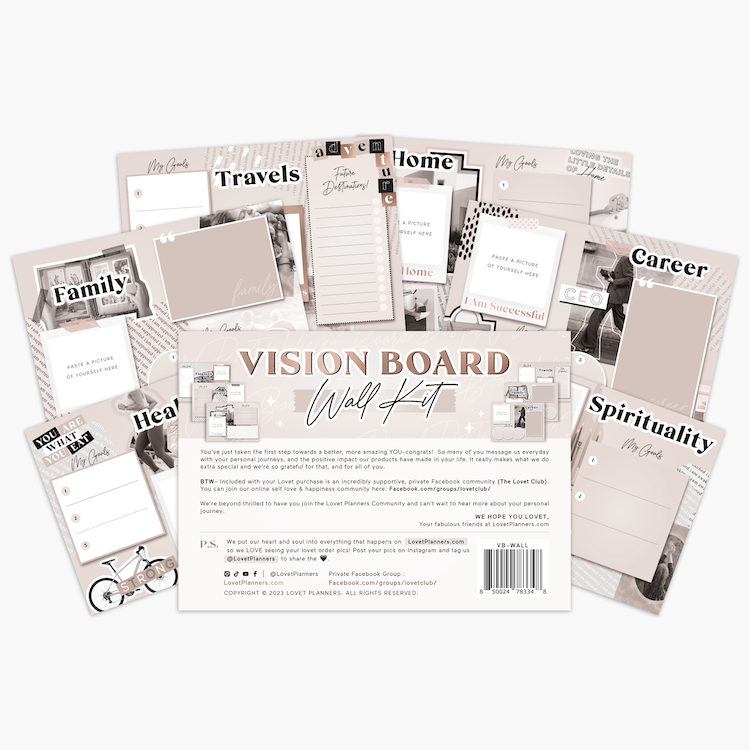 Lovet Planners Vision Board Wall Kit