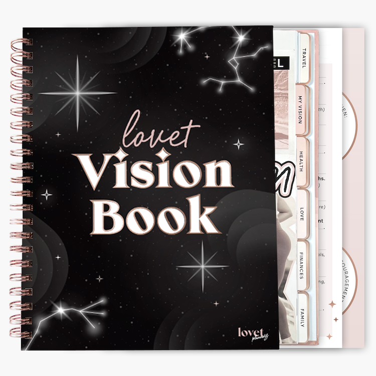 Lovet Planners Vision Power Book LUXE [BLACK]