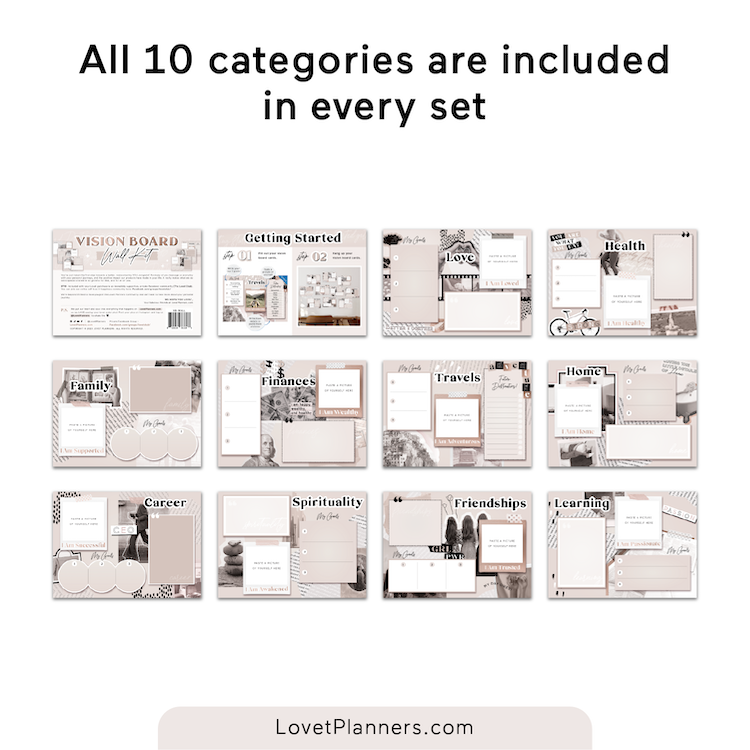 Lovet Planners Vision Board Wall Kit