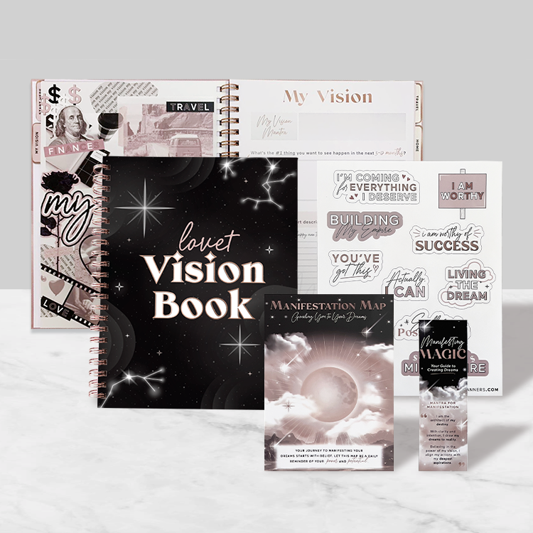 Lovet Planners Vision Power Book LUXE [BLACK]