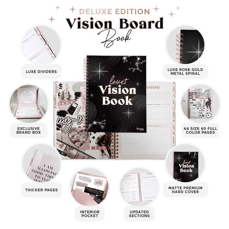 Lovet Planners Vision Power Book LUXE [BLACK]